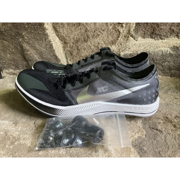 Nike ZoomX Dragonfly XC Spikes Black Metallic Silver DX7992-001 Men's Size 10 - Picture 1 of 8